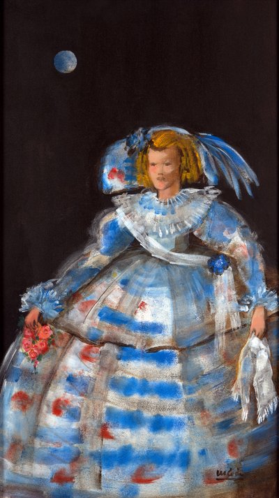 Menina with Blue Moon by Marisa Leon